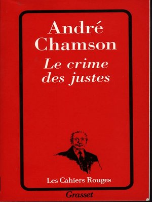 cover image of Le crime des justes